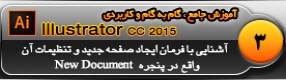 آموزش ایلوستریتور سی سی ( Illustrator CC ) ویژه طراحی گرافیک و هنر دیجیتال ( درس سوم ) – آشنایی با روش ایجاد صفحه جدید در ایلوستریتور سی سی با تنظیمات و پارامتر های دقیق آن واقع در پنجره ( New Document )