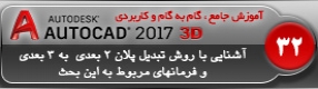 آموزش اتوکد 2017 ( Autocad 2017 ) نقشه کشی سه بعدی ( درس سی و دوم ) – آشنایی با روش تبدیل پلان 2 بعدی ساختمان به 3 بعدی و توضیح فرمان ها و نکات ترسیمی در اتوکد 2017 