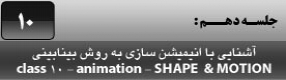 آموزش نرم افزار فلش سی اس 4 ( Flash Cs4 ) ویژه طراحی وب و انیمیشن سازی وب ( درس دهم ) – آشنایی با روش ساخت ثانیه شمار دیجیتال و پارامتر های نمایشی فریم ها در تایم لاین و مدیریت لایه ها ، آشنایی با روش ساخت انیمیشن بینابینی