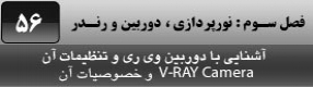 آموزش تری دی مکس 2016 و وی ری ( 3Ds Max 2016 & V-Ray ) ویژه معماری و طراحی دکوراسیون داخلی ( درس پنجاه و ششم ) – آشنایی با دوربین وی ری ( V-Ray physical camera ) و تنظیمات و پارامتر های کاربردی و مهم آن