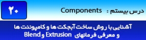 آموزش رویت آرکیتکچر 2016 ( Revit Architecture 2016 ) ( رویت آرشیتکت 2016 ) ( درس بیستم ) – آشنایی با روش ساخت آبجکت ها و کامپوننت های مورد نظر و معرفی فرمان های برجسته سازی ( Extrusion ) و ( Blend )
